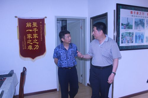 省民政厅王斐遒处长一行来协会调研